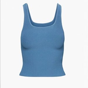 Aritzia babaton sculpt knit square neck tank